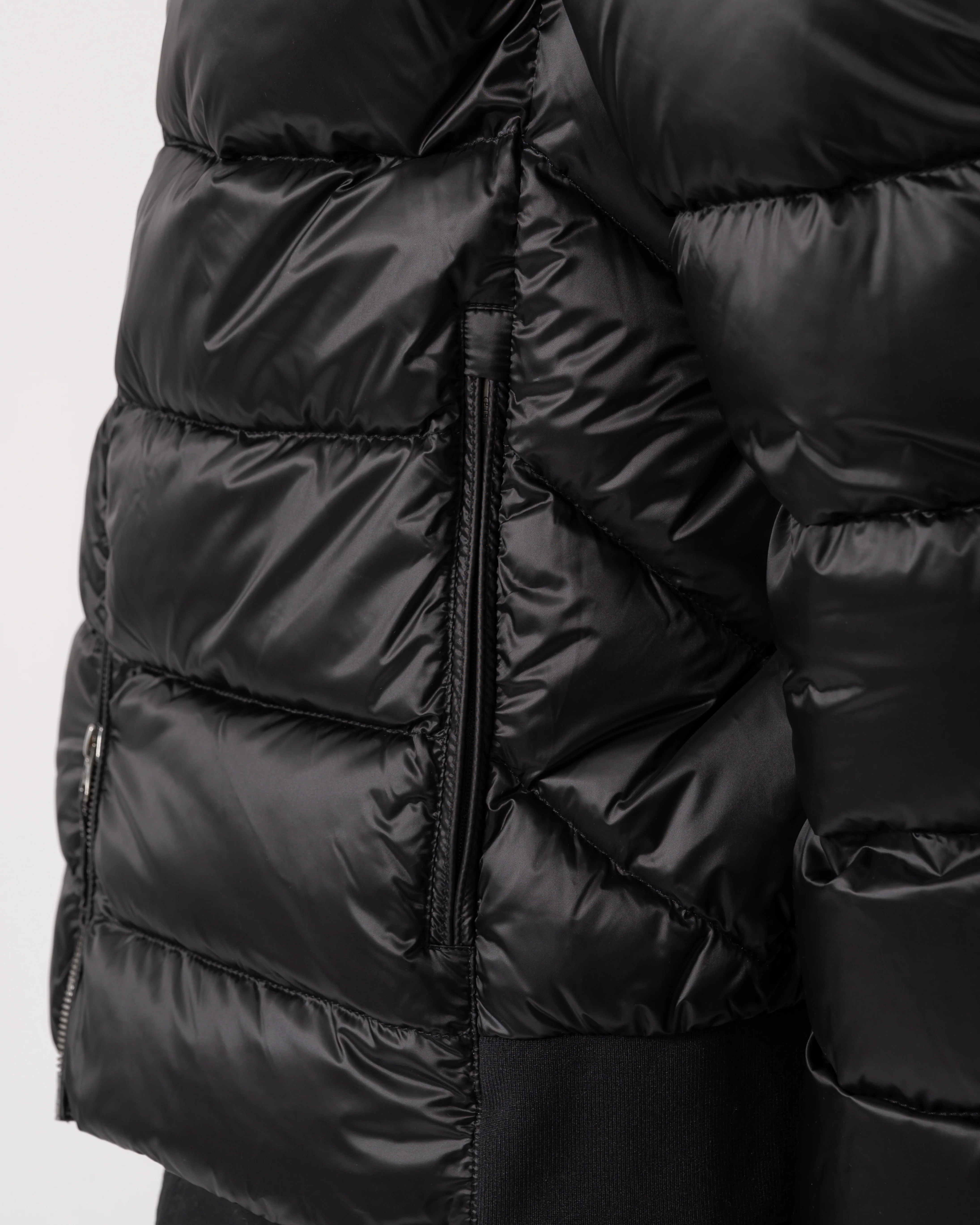 Parajumpers Pharrell Mens Hooded Down Bomber - Black 541 - Image 4