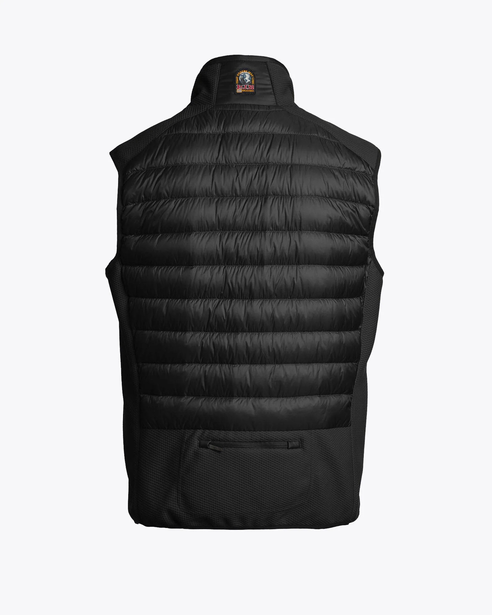 Parajumpers Zavier Mens Fleece/Nylon Gilet - Black 541 - Image 3
