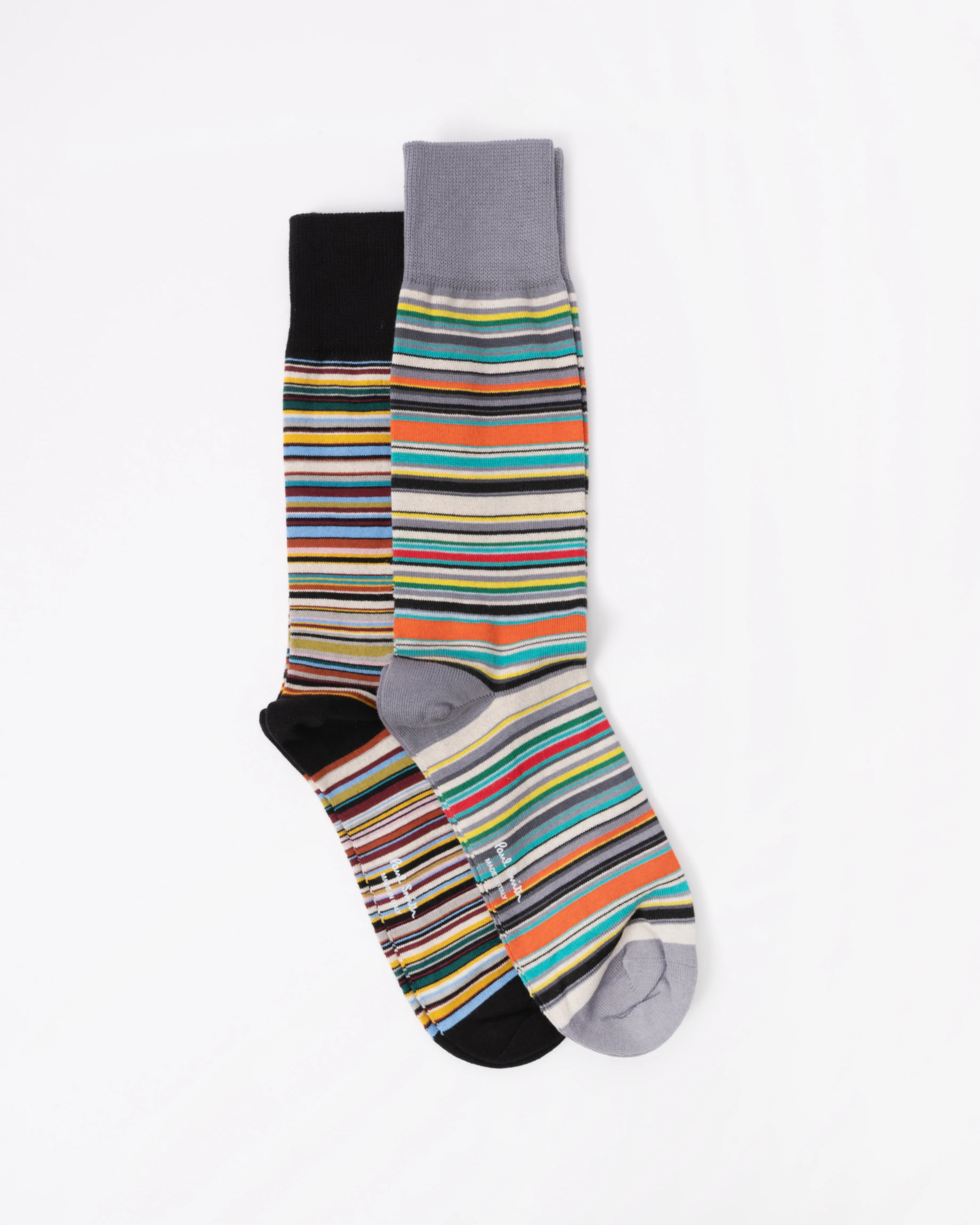 Paul Smith 2 Pack Mens Signature Stripe Socks - 1B Multi - Image 2