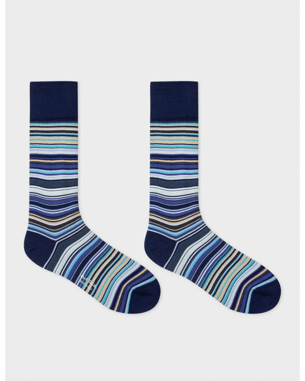 Paul Smith 2 Pack Mens Signature Stripe Socks - 2A Multi - Image 2