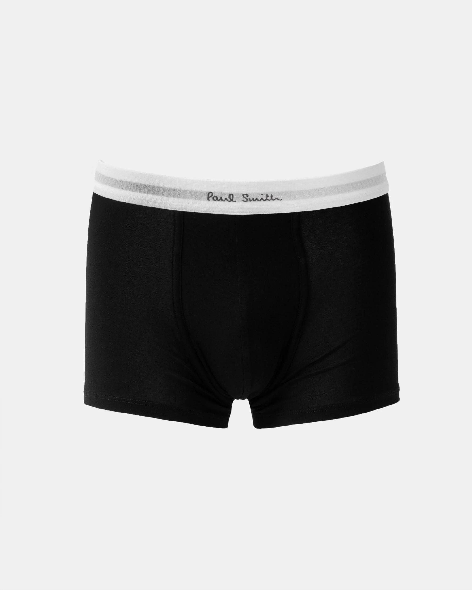 Paul Smith 3-Pack Mens White Band Trunks - 79 Black - Image 2