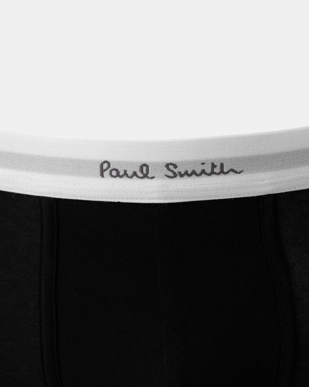 Paul Smith 3-Pack Mens White Band Trunks - 79 Black - Image 3