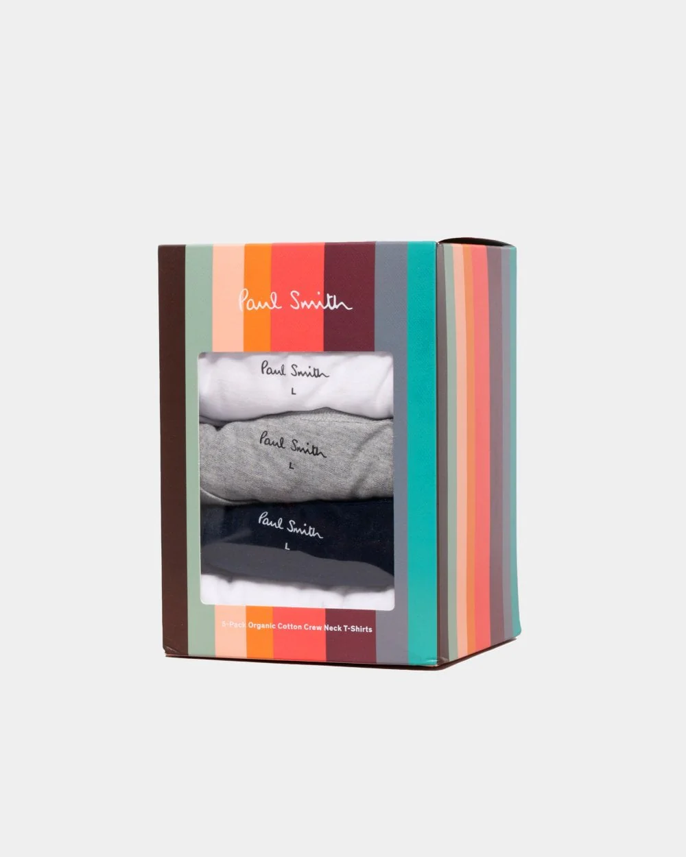 Paul Smith 5 Pack Mens Script Logo T-Shirts - 1A Multi - Image 4