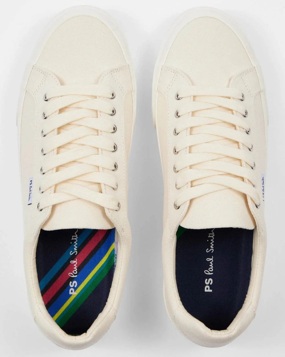 Paul Smith Amos Mens Trainers - 02 Off White - Image 5