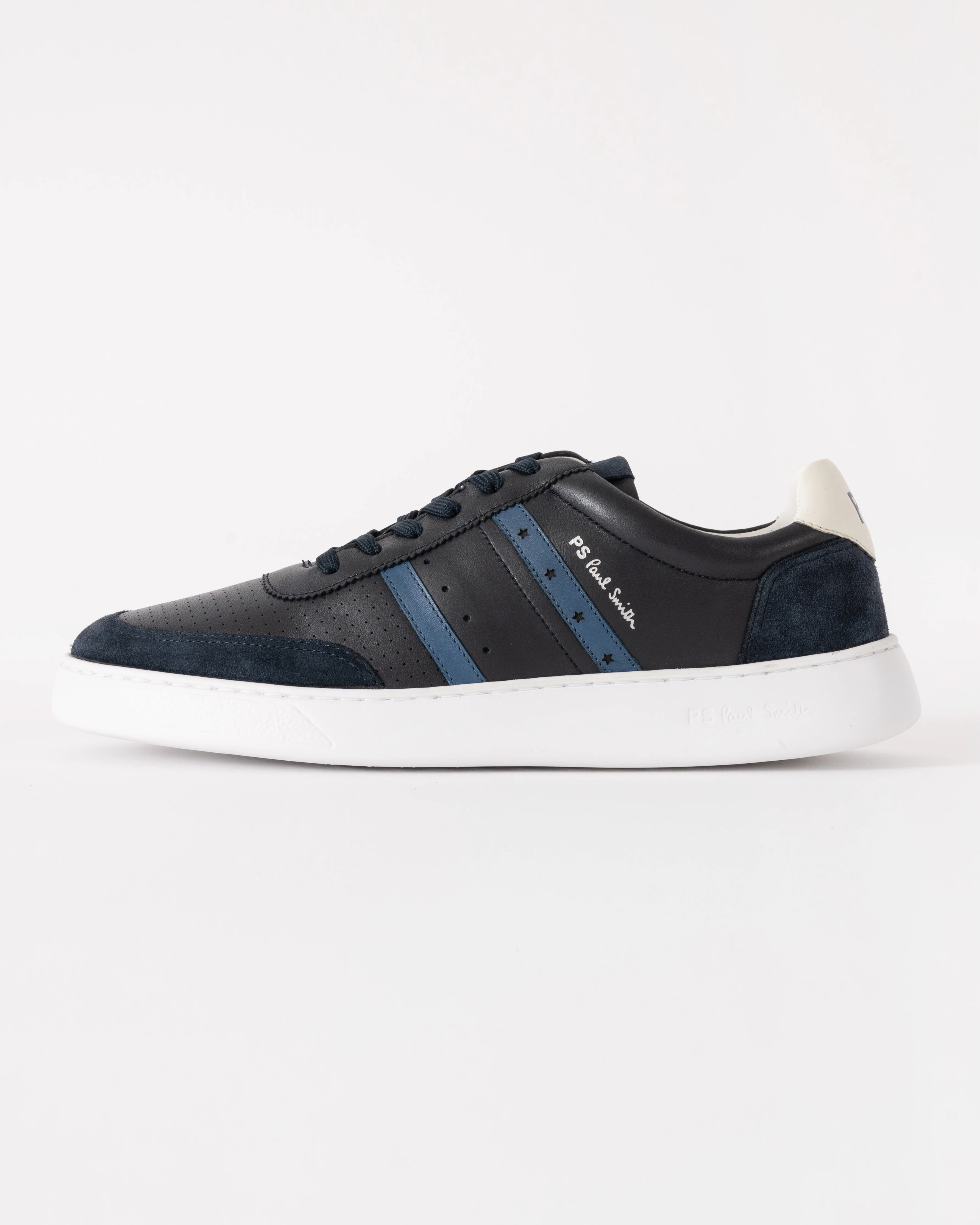 Paul Smith Birch Mens Leather Trainers - 47 Navy - Image 2