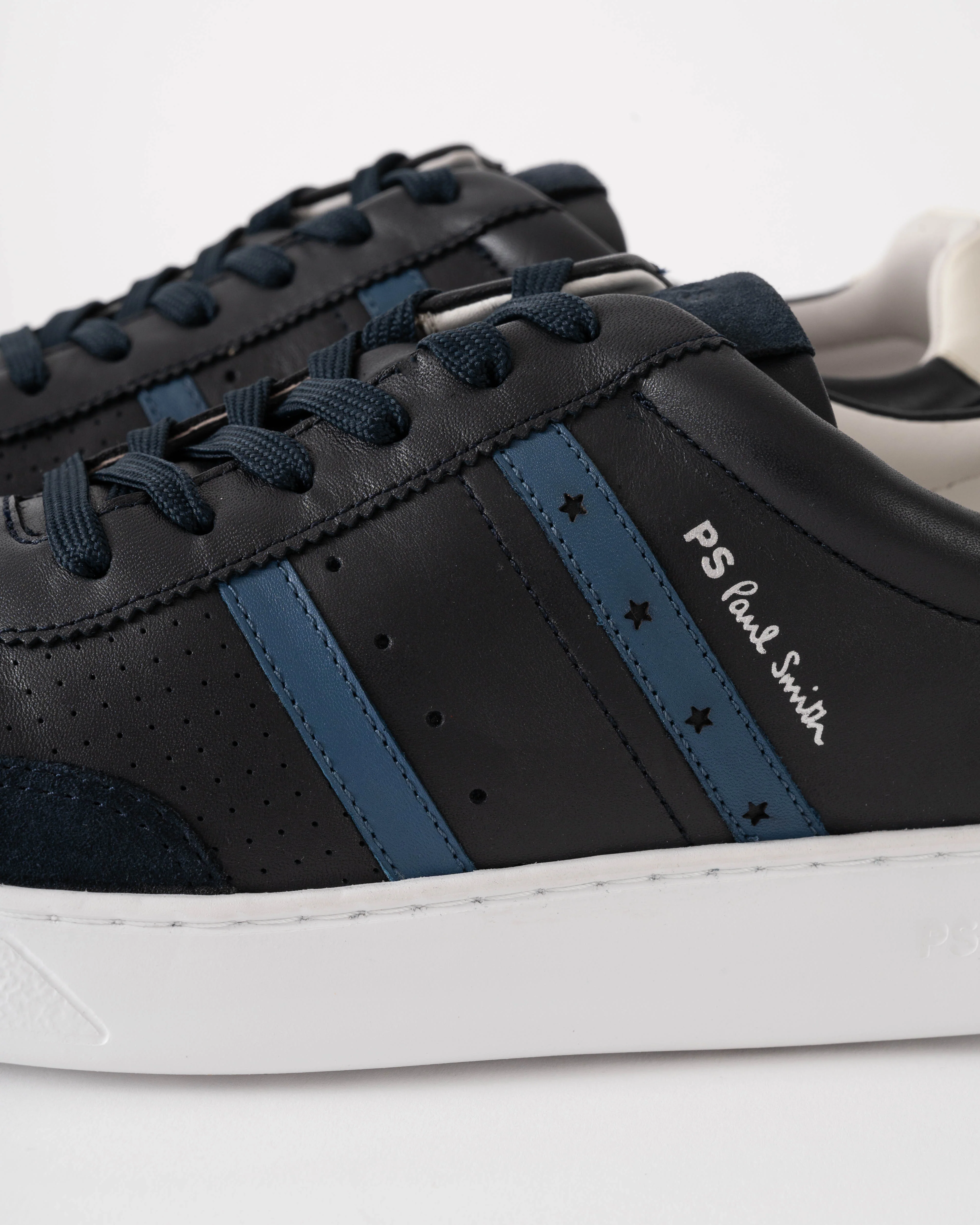 Paul Smith Birch Mens Leather Trainers - 47 Navy - Image 5