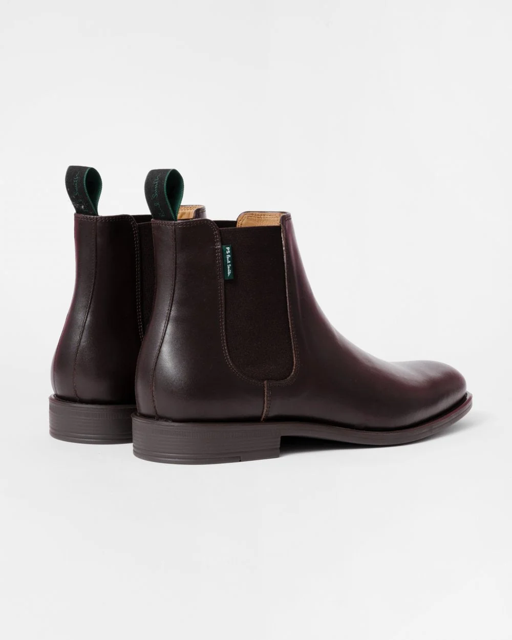 Paul Smith Cedric Mens Leather Chelsea Boots - 66 Brown - Image 2