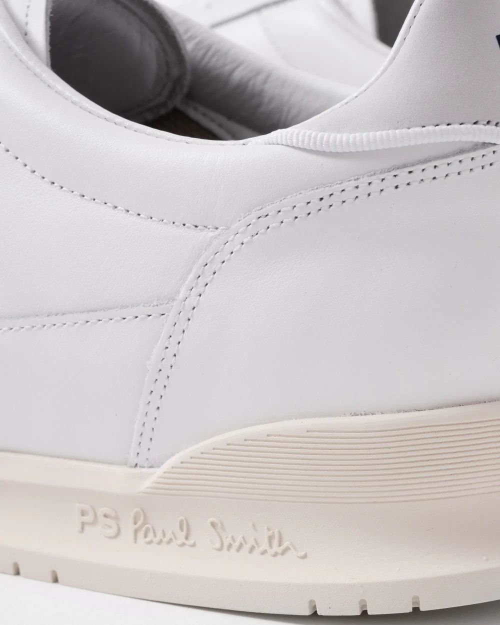 Paul Smith Dover Sports Stripe Mens Leather Trainers - 01 White - Image 5