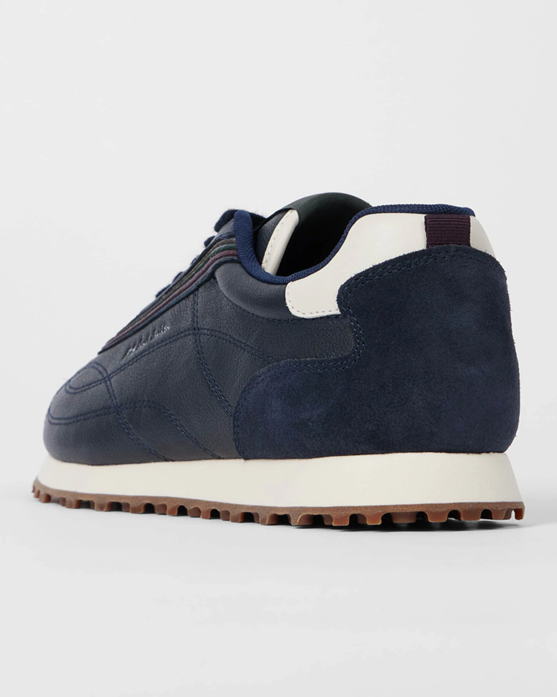 Paul Smith Haskell Mens Leather Trainers - 49 Navy - Image 5