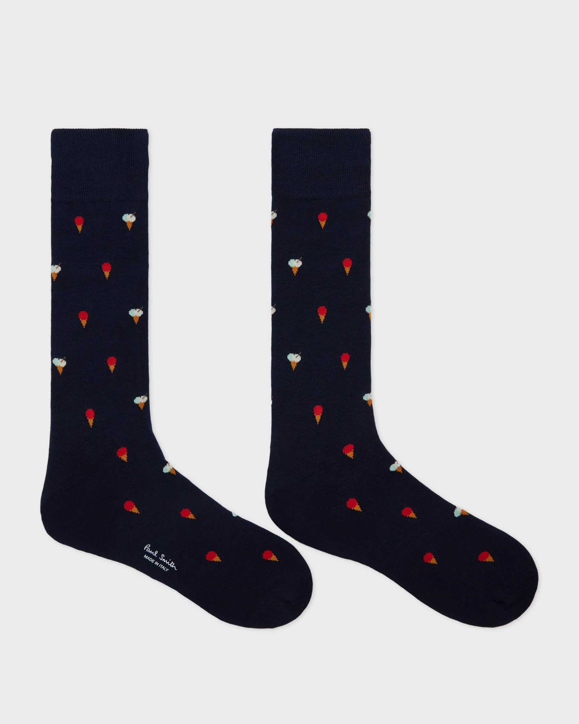 Paul Smith Kerry Ice Cream Mens Socks - 47 Navy - Image 2