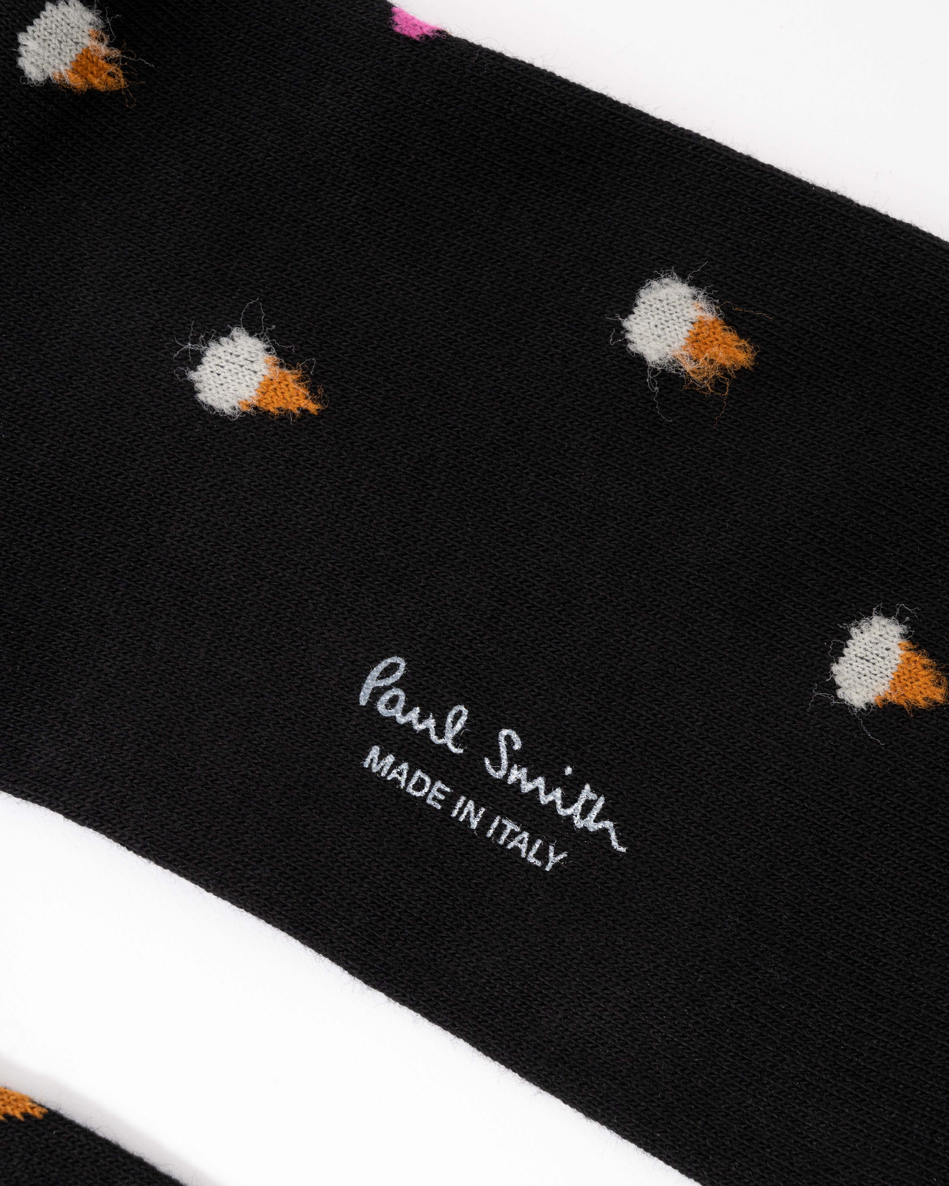 Paul Smith Kerry Ice Cream Mens Socks - 79 Black - Image 2