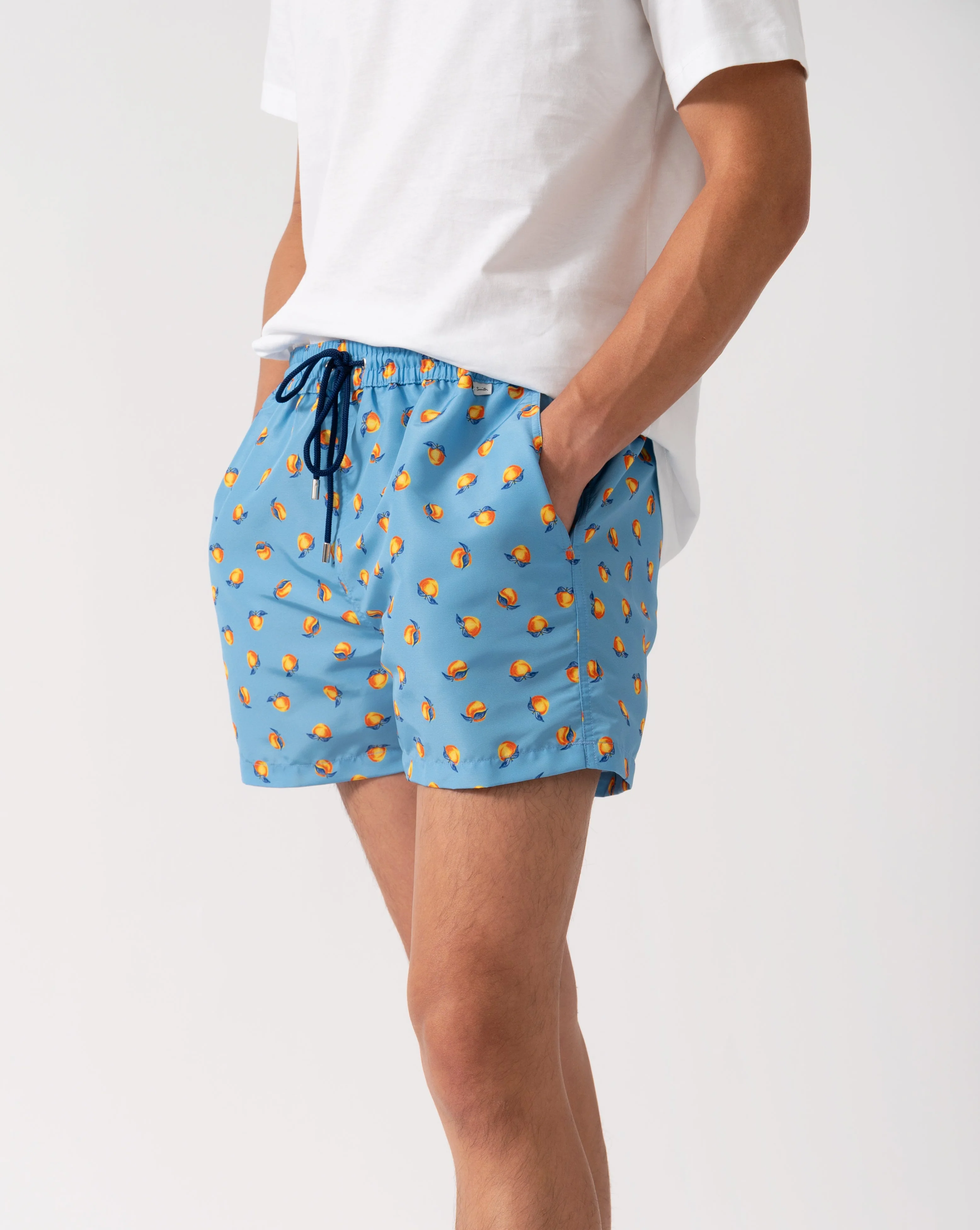 Paul Smith Men Swim Short Peach - 41 Blue - Image 4