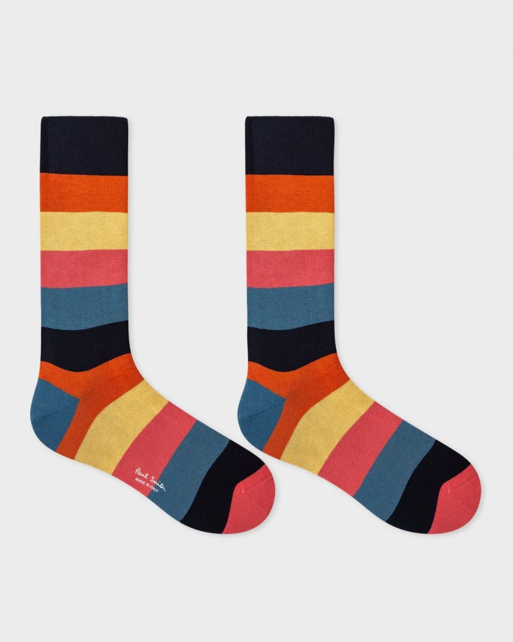 Paul Smith Mens Artist Stripe Block Socks - Image 2
