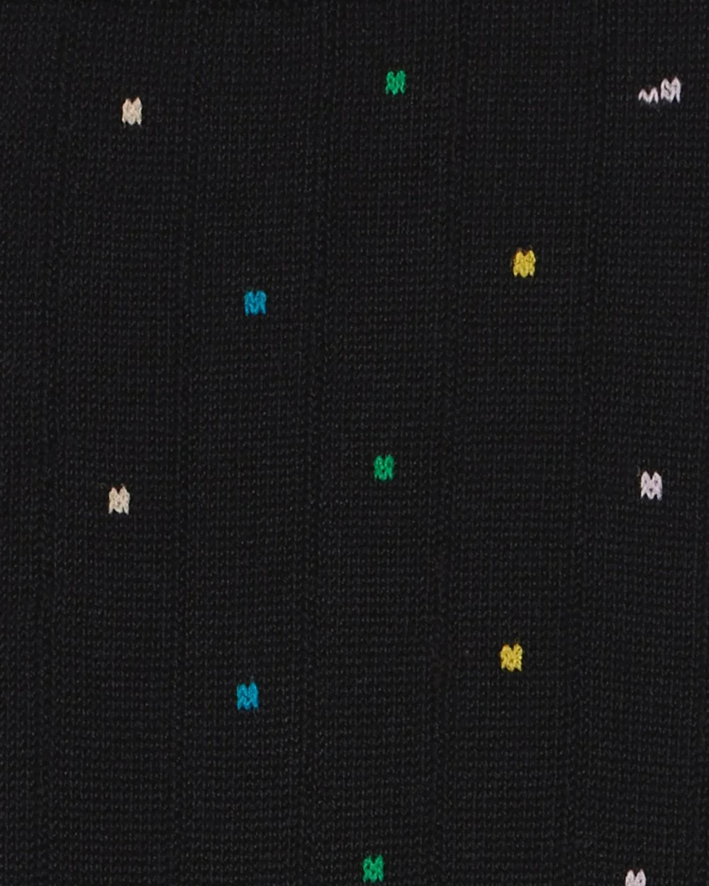 Paul Smith Mens Cotton-Blend Multi Colour Polka Dot Socks - 79 Black - Image 2