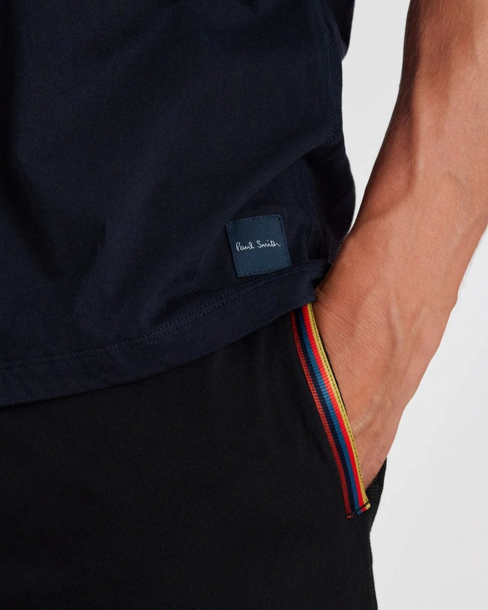 Paul Smith Mens Crew Neck Lounge T-Shirt - 48 Inky Blue - Image 3