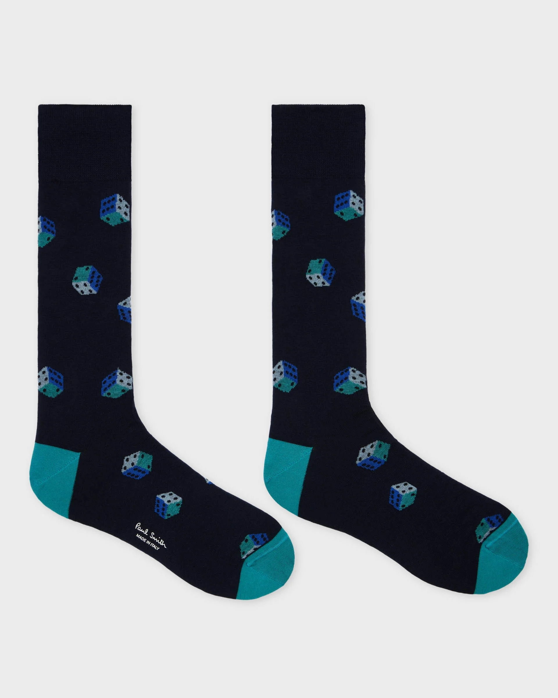 Paul Smith Mens Dice Socks - 47 Navy - Image 2
