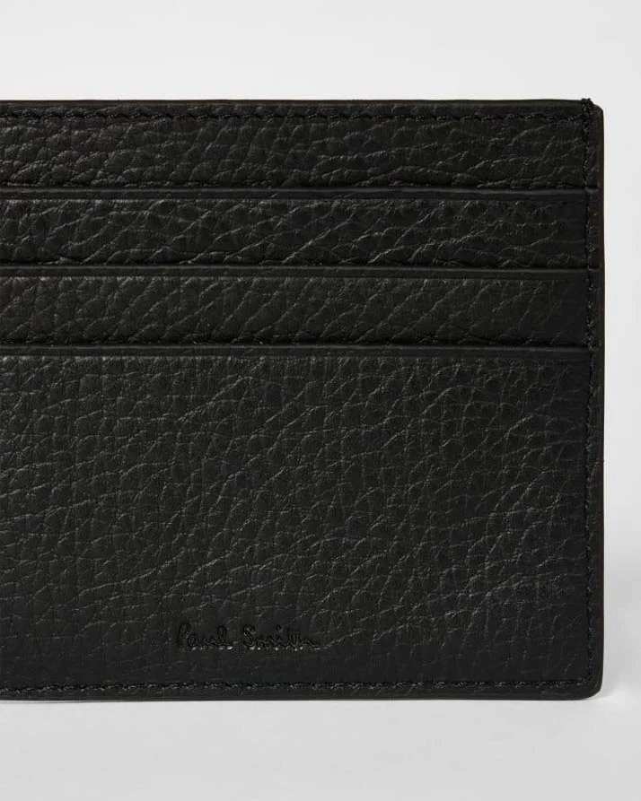 Paul Smith Mens Grained Leather Compact Billfold Wallet - 79 Black - Image 4