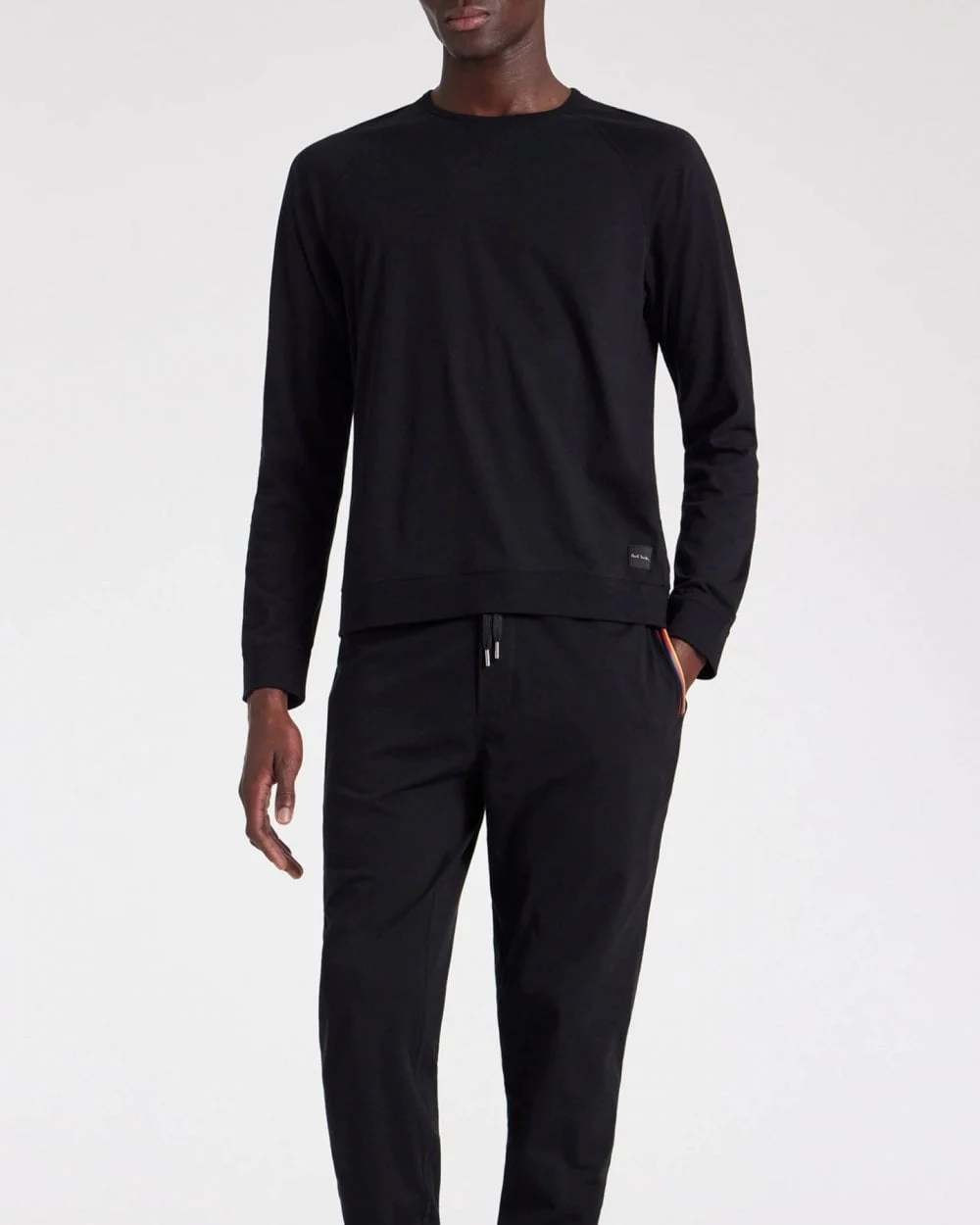 Paul Smith Mens Long Sleeve Lounge Top - 79 Black - Image 2