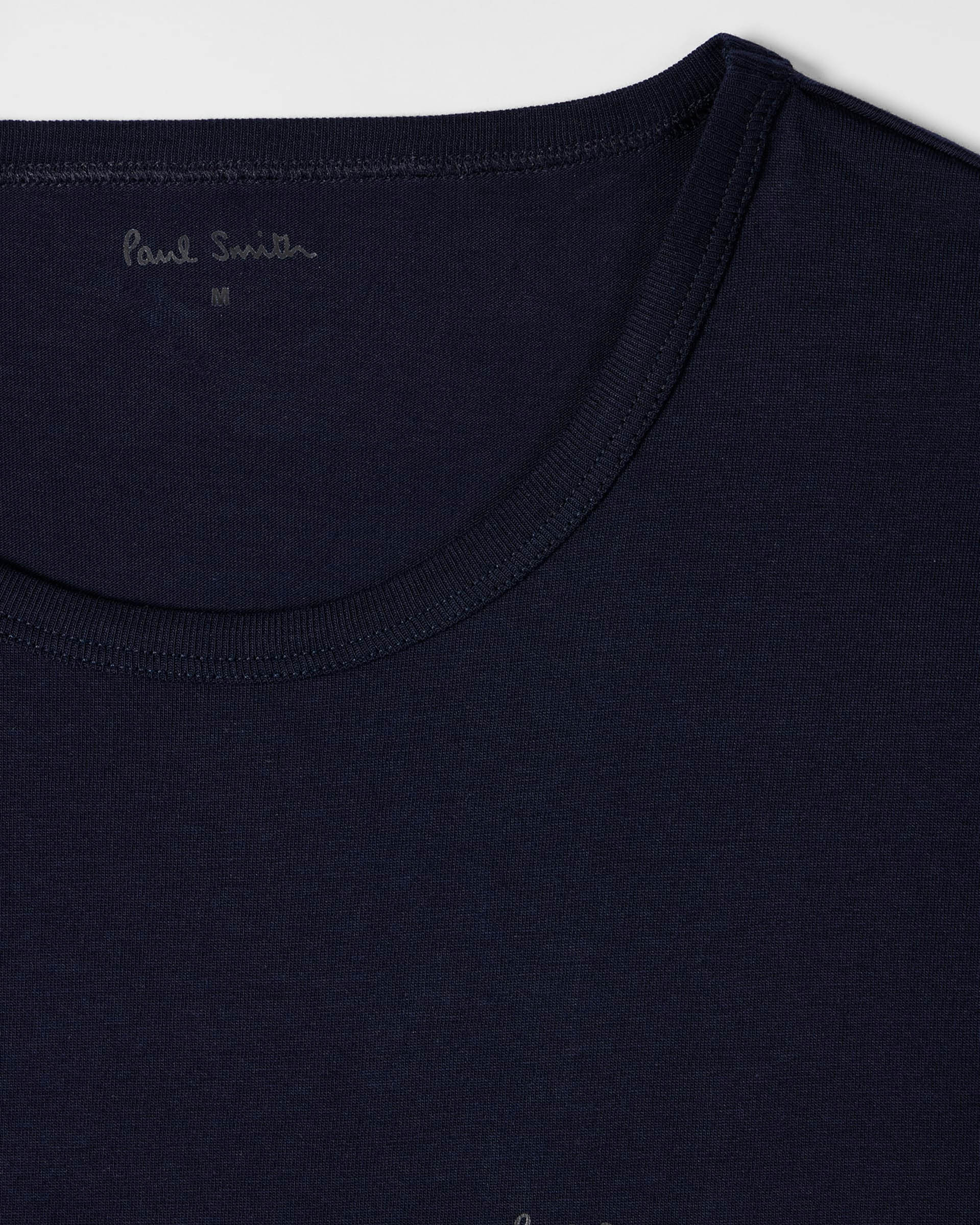 Paul Smith Mens Mixed Organic Cotton Logo Lounge T-Shirts Five Pack - 1B Multi - Image 2
