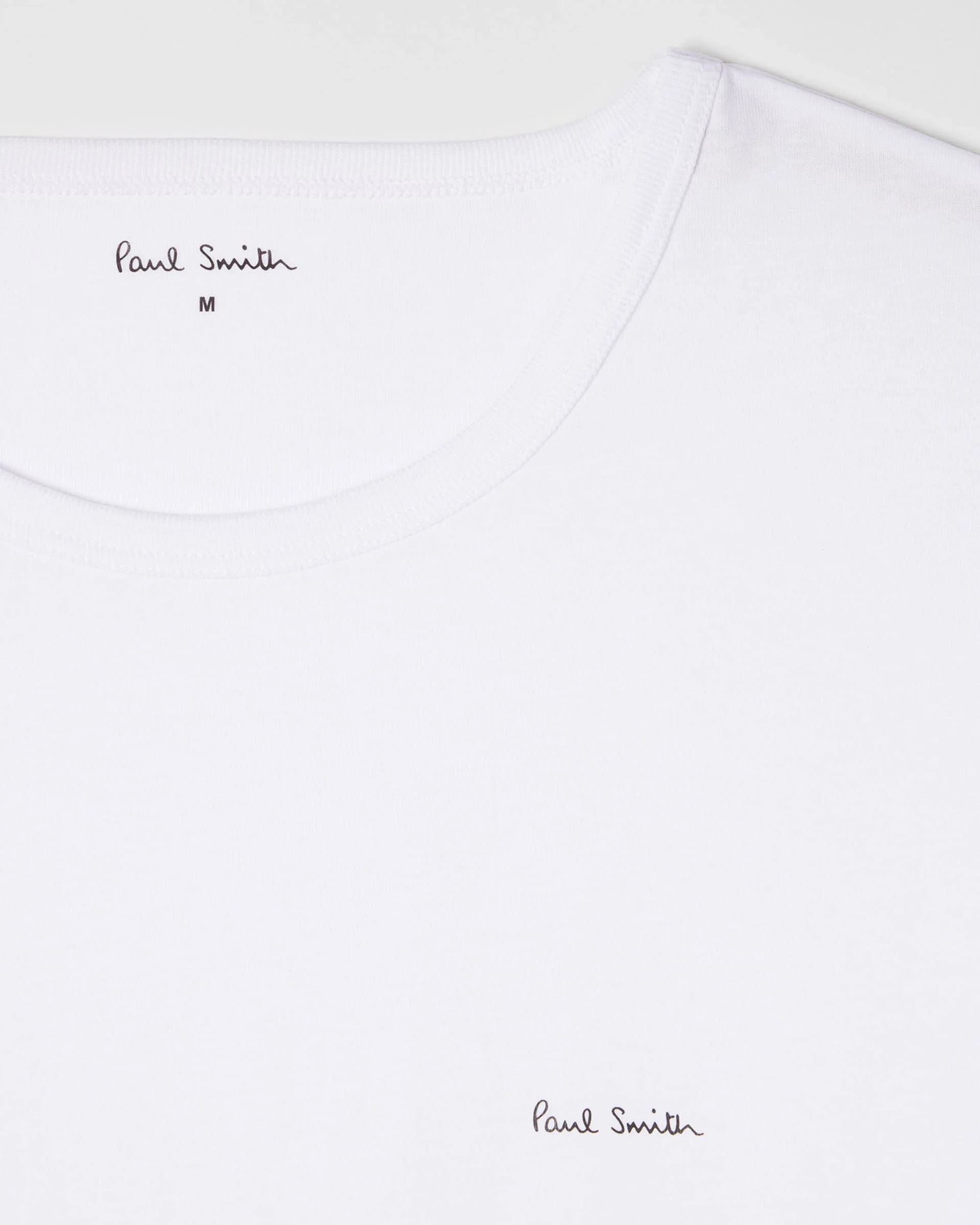 Paul Smith Mens Mixed Organic Cotton Logo Lounge T-Shirts Five Pack - 1B Multi - Image 3