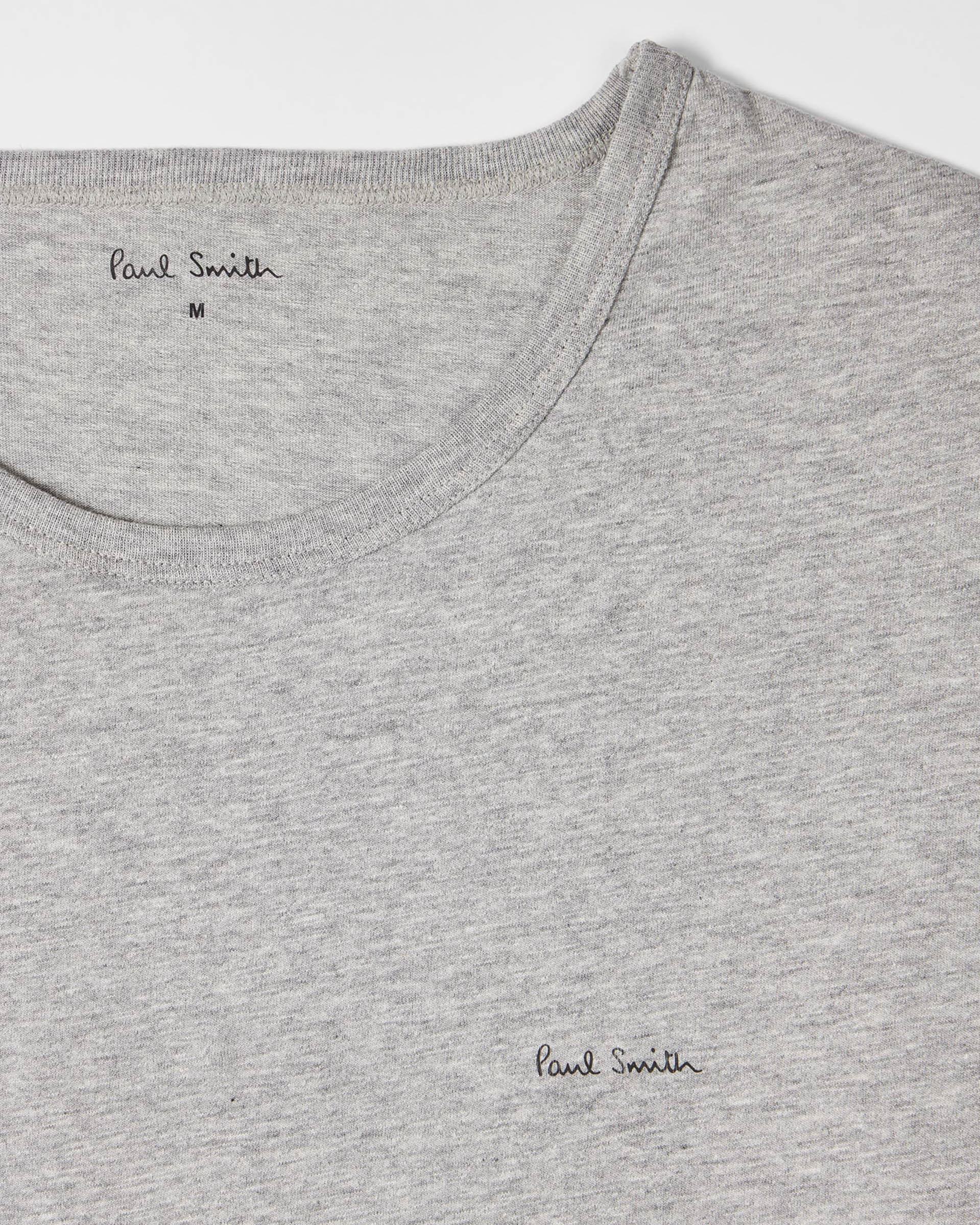 Paul Smith Mens Mixed Organic Cotton Logo Lounge T-Shirts Five Pack - 1B Multi - Image 5