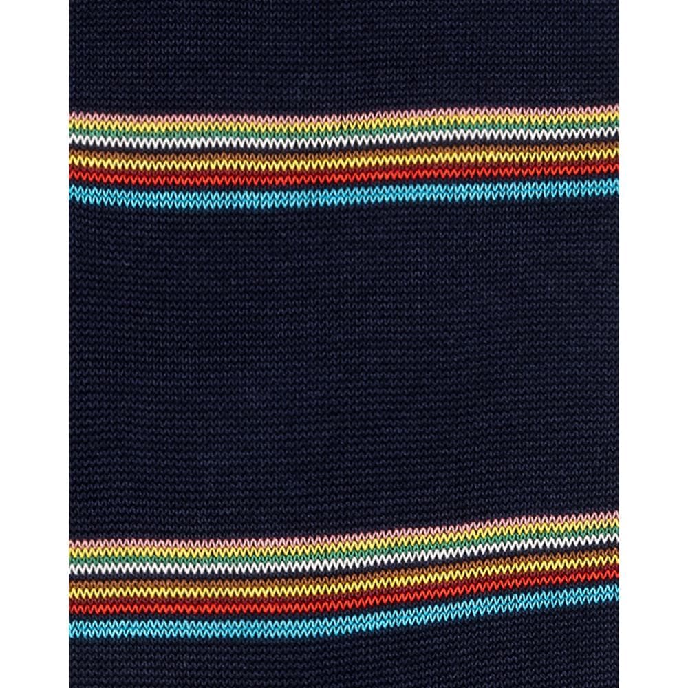 Paul Smith Mens Multi Signature Stripe Socks - 47 Navy - Image 3