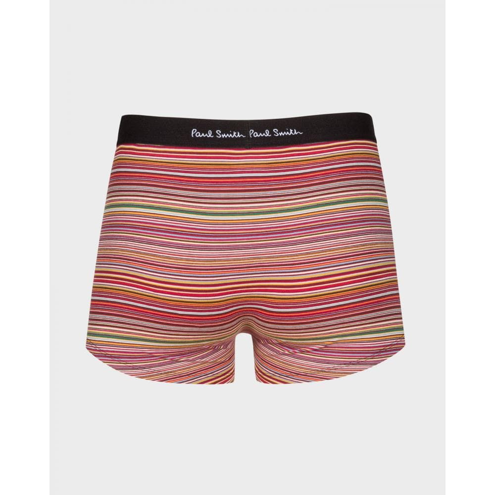 Paul Smith Mens Organic-Cotton Black/Mixed Stripe Boxer Briefs Three Pack - 79 Black - Image 4