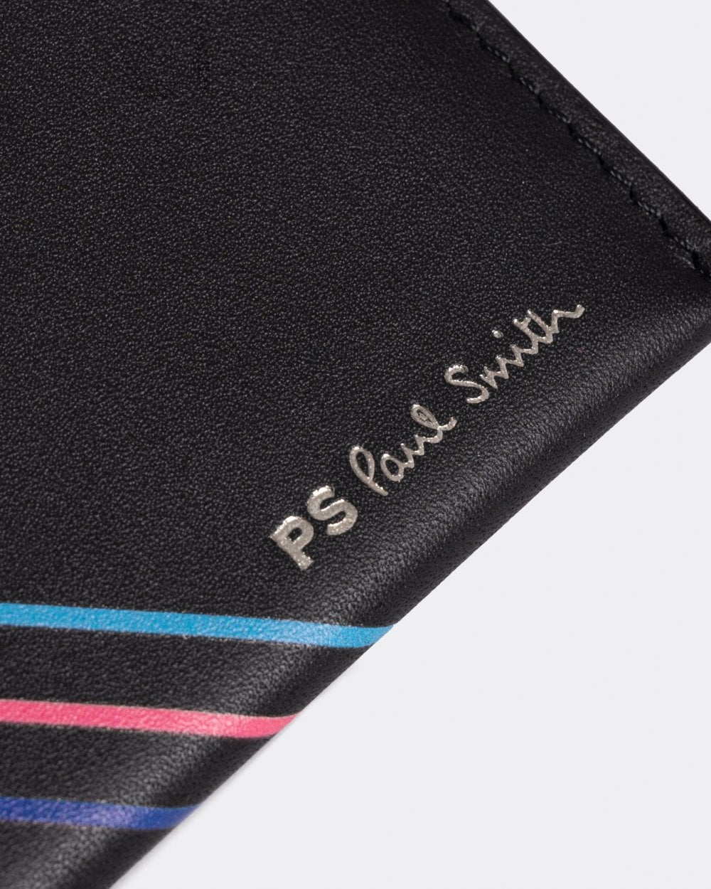 Paul Smith Mens Script Logo Leather Card Holder - Image 3