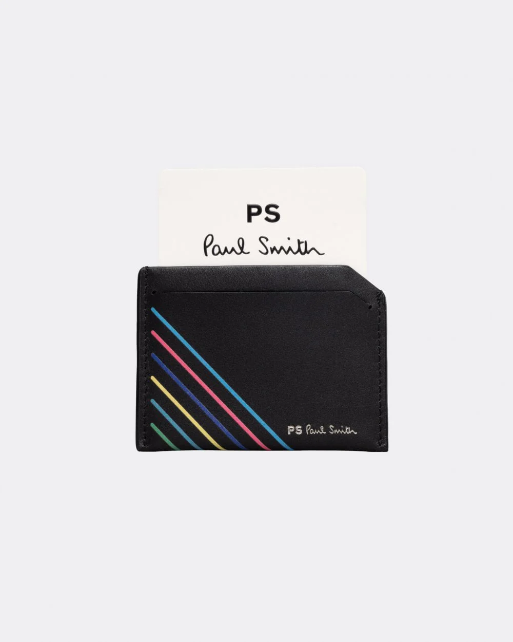 Paul Smith Mens Script Logo Leather Card Holder - Image 4