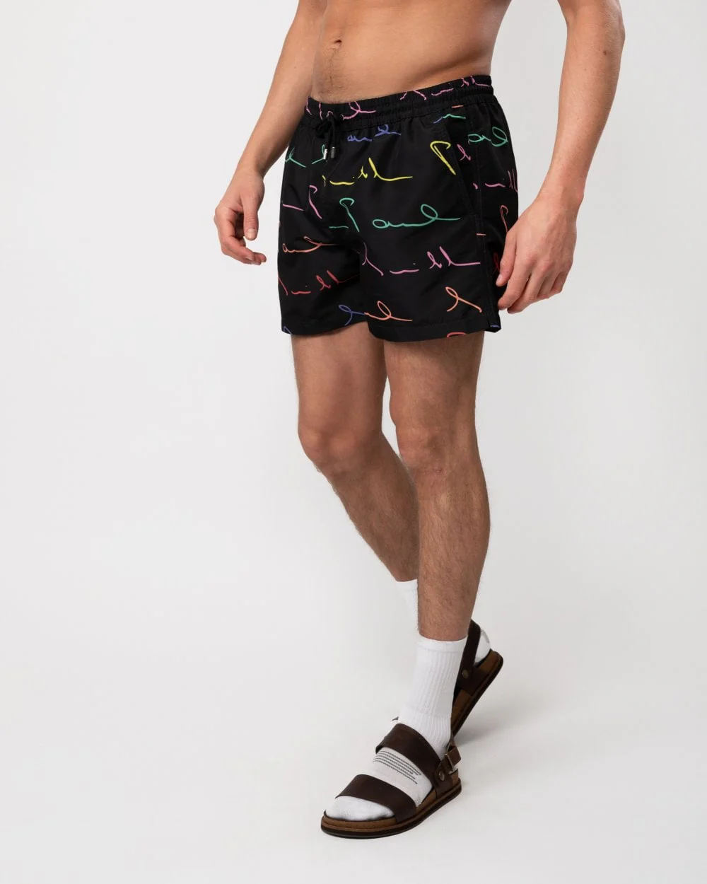 Paul Smith Mens Script Logo Swim Shorts