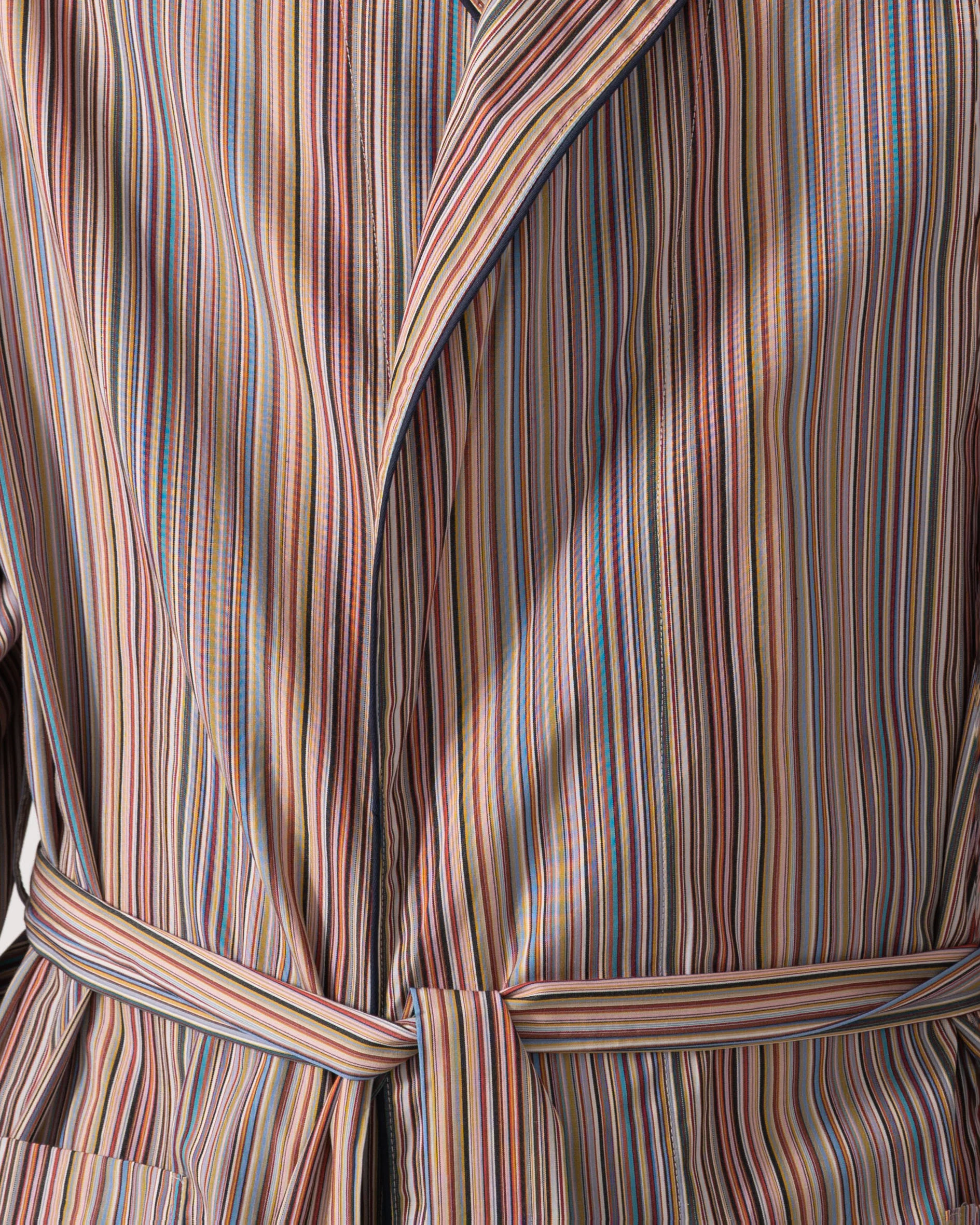 Paul Smith Mens Signature Stripe Dressing Gown - 92 Multi Coloured - Image 4