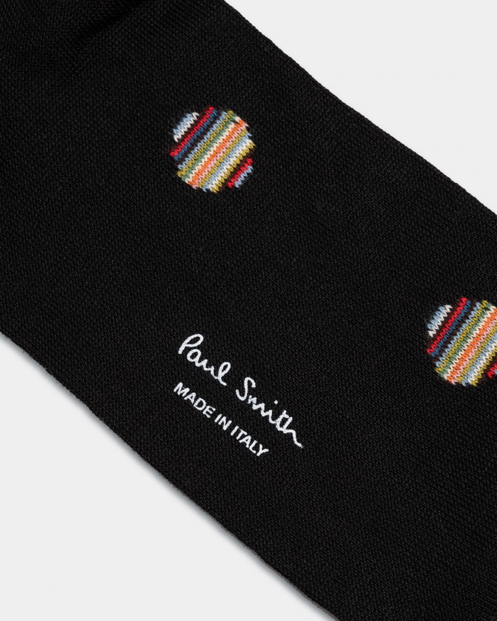 Paul Smith Mens Signature Stripe Polka Dot Socks - 79 Black - Image 2