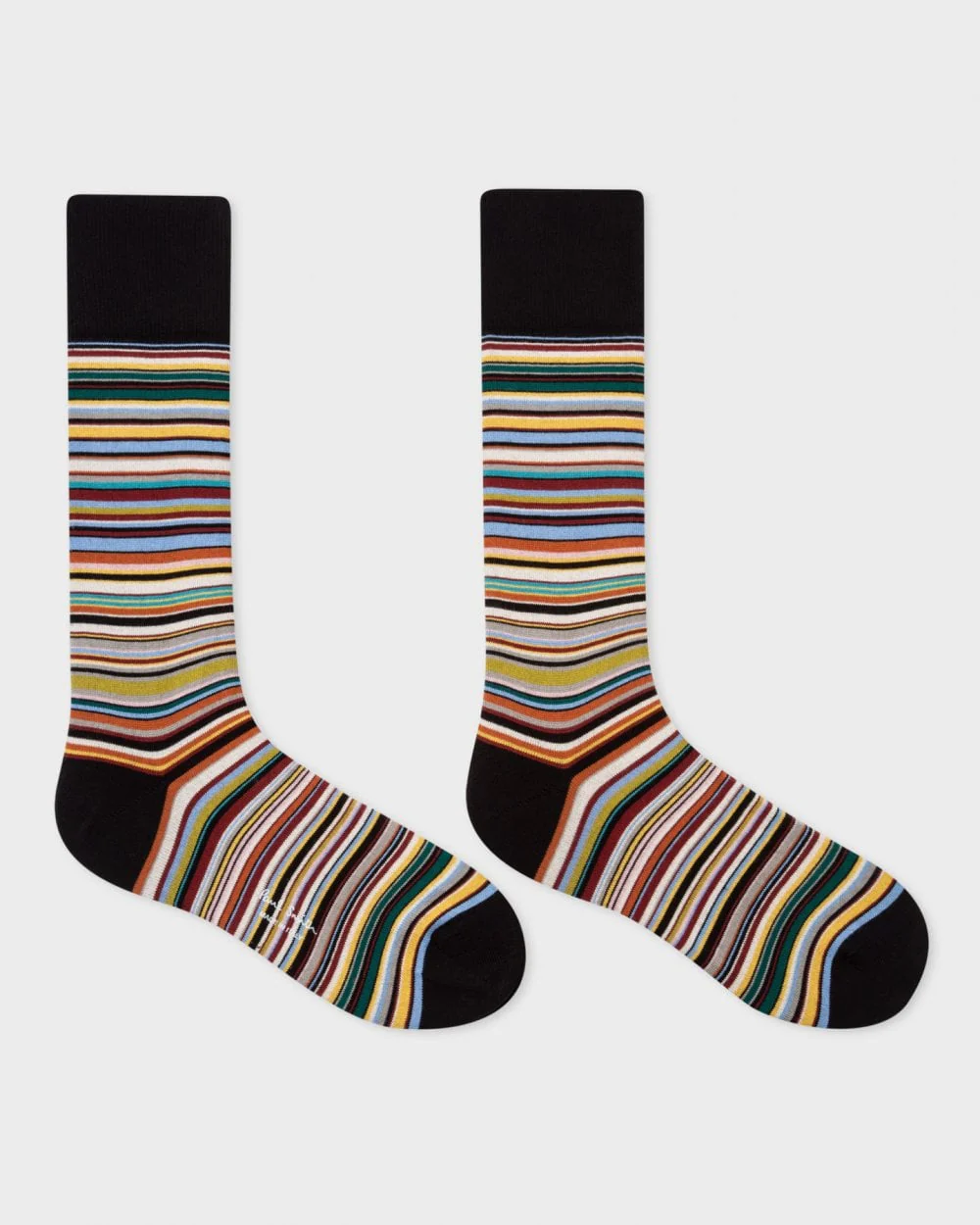 Paul Smith Mens Signature Stripe Socks - 92A Multi Coloured - Image 2