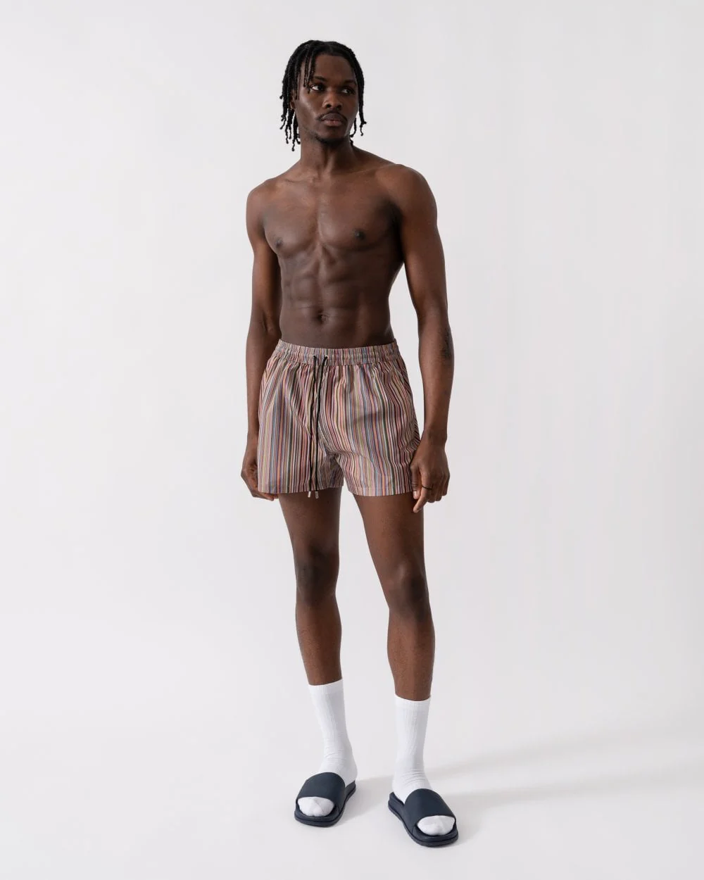 Paul Smith Mens Signature Stripe Swim Shorts - 92 Multi Coloured - Image 3