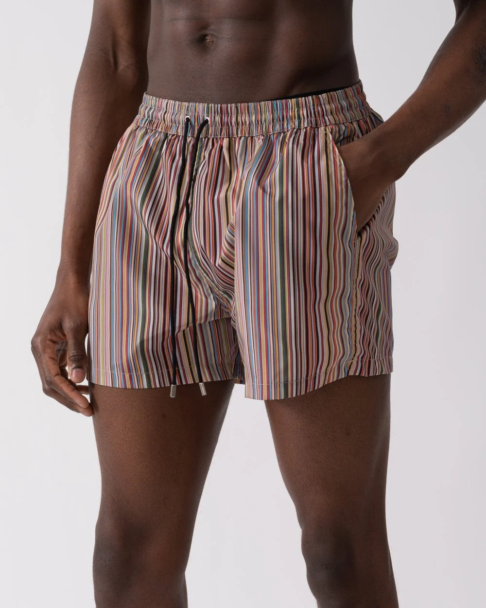 Paul Smith Mens Signature Stripe Swim Shorts - 92 Multi Coloured - Image 4