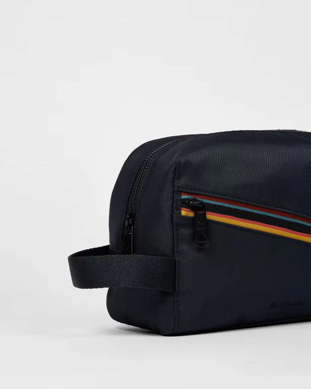 Paul Smith Mens Signature Stripe Washbag - 49 Very Dark Navy - Image 3