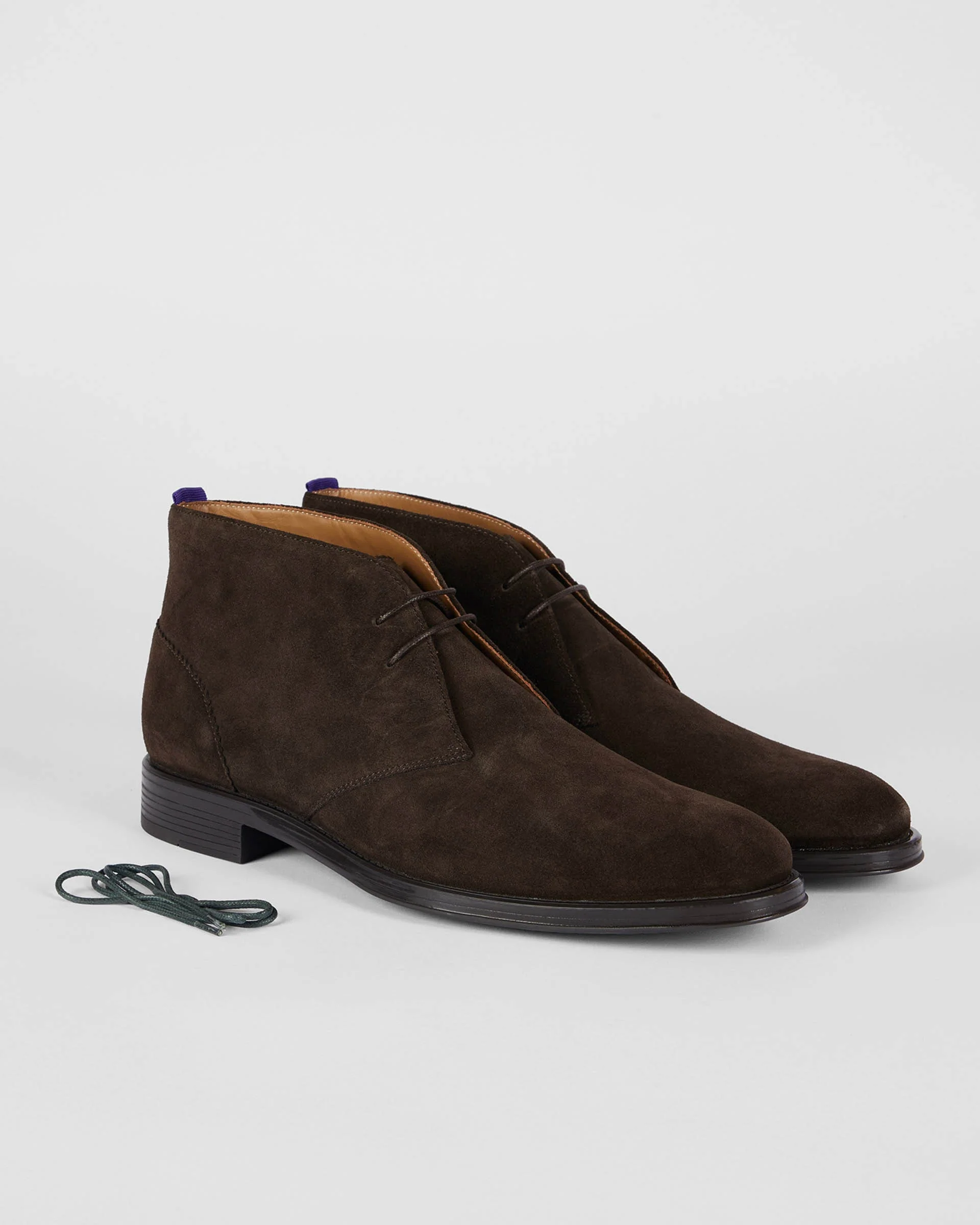 Paul Smith Mens Wilbur Suede Mens Boots - 69 Dark Brown - Image 4