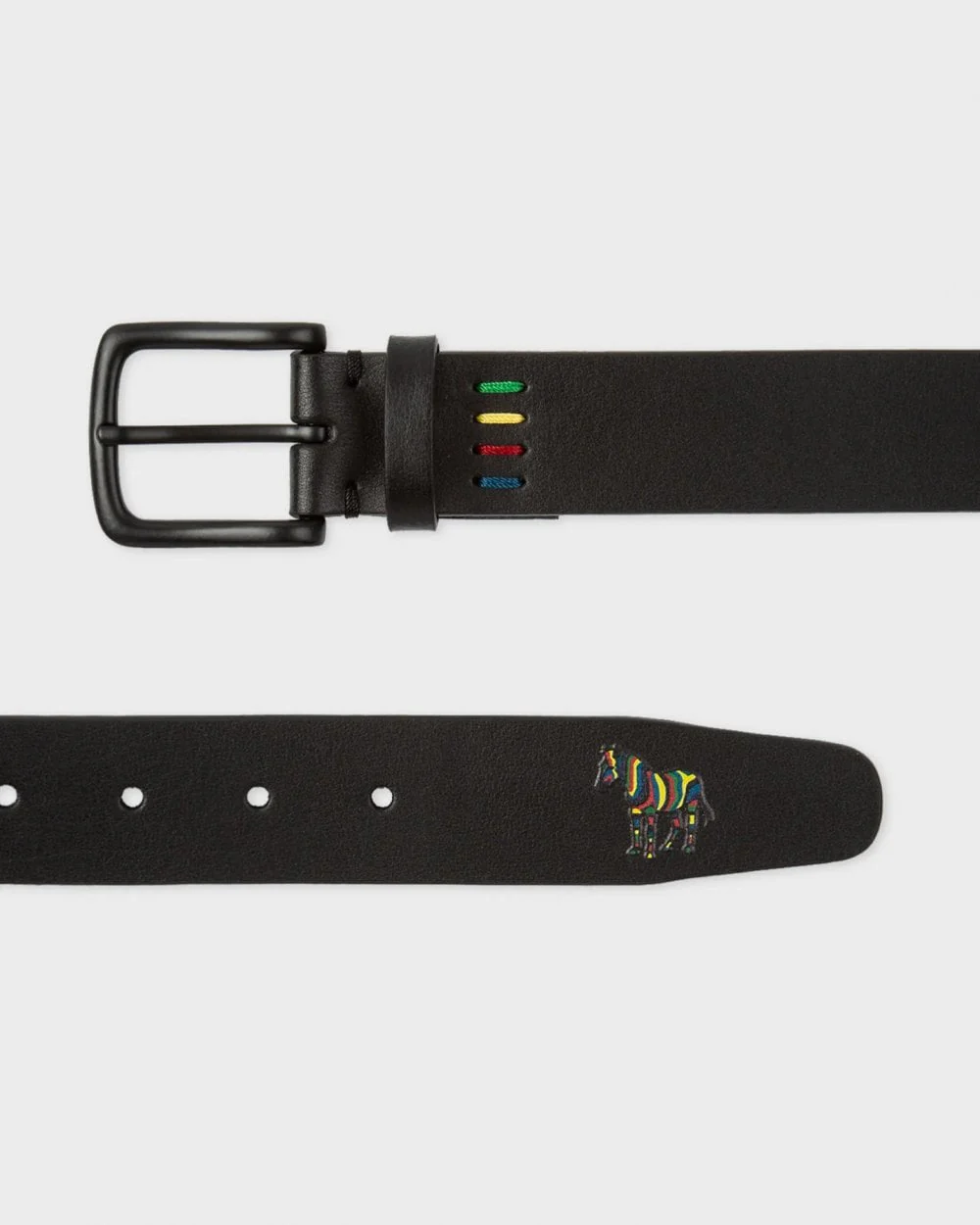 Paul Smith Mens Zebra Logo Leather Belt - Image 2