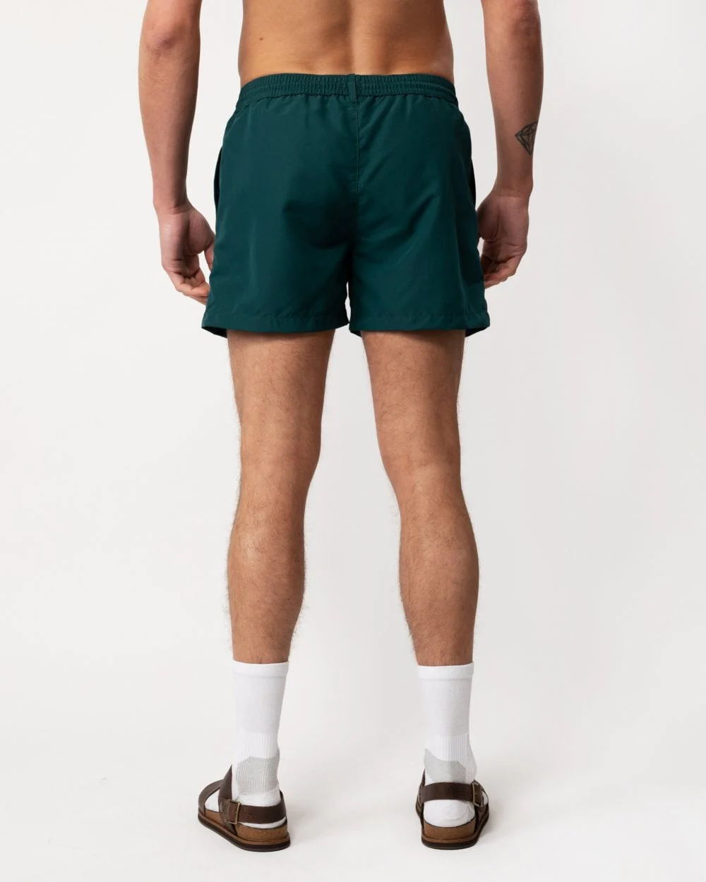 Paul Smith Mens Zebra Logo Swim Shorts - 39 Very Dark Green - Image 2