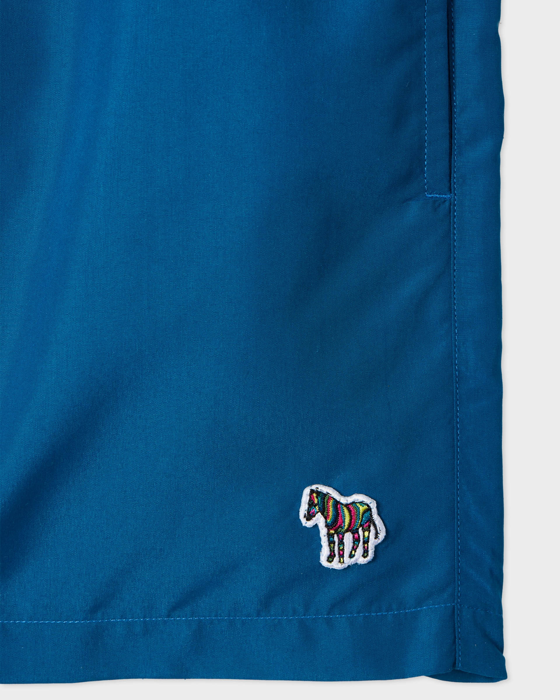 Paul Smith Mens Zebra Logo Swim Shorts - 45A Blue - Image 2