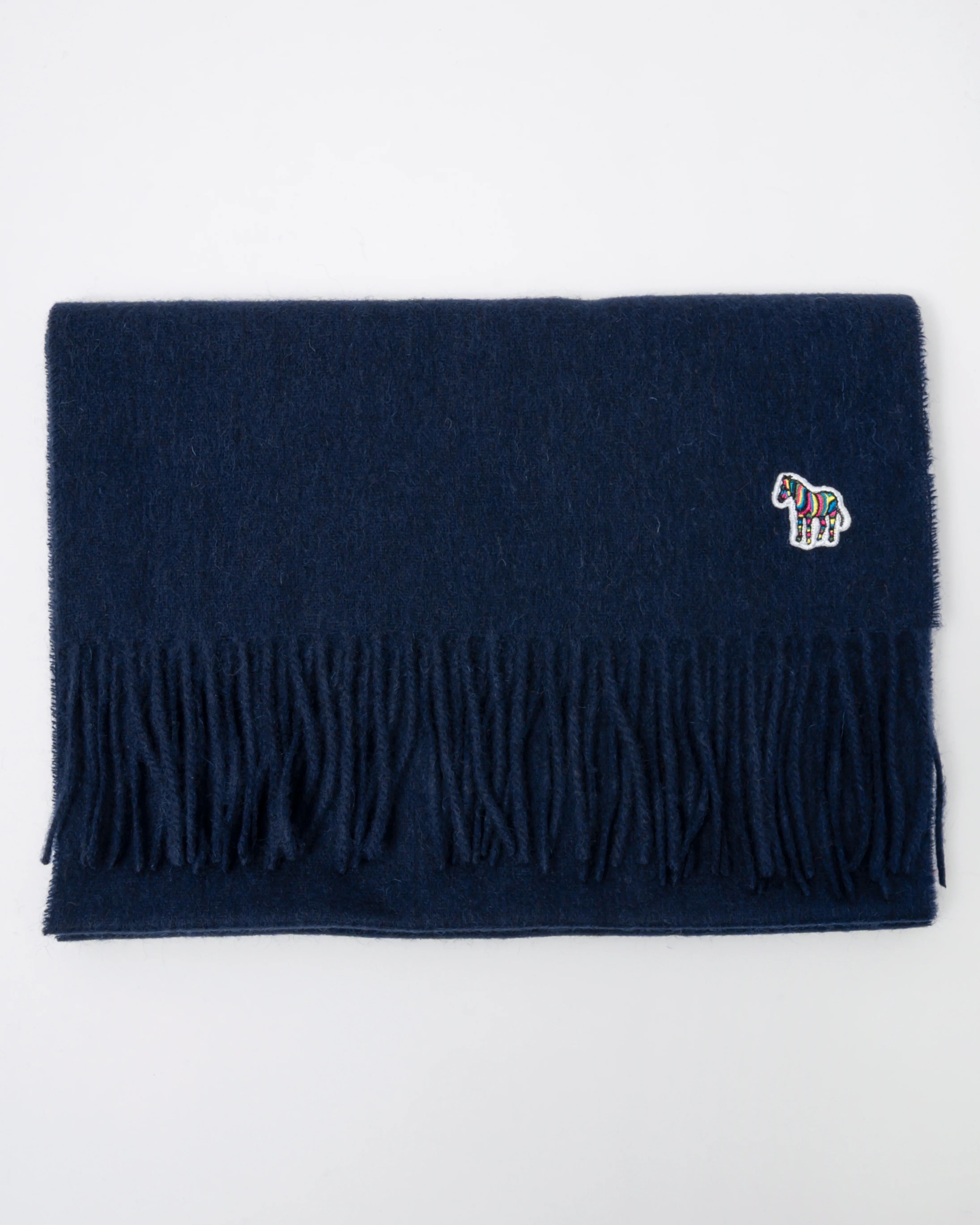 Paul Smith Mens Zebra Scarf - 47 Navy - Image 2