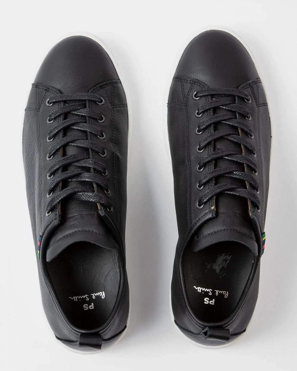 Paul Smith Miyata Mens Calf Leather Trainers - 79 Black/White - Image 5