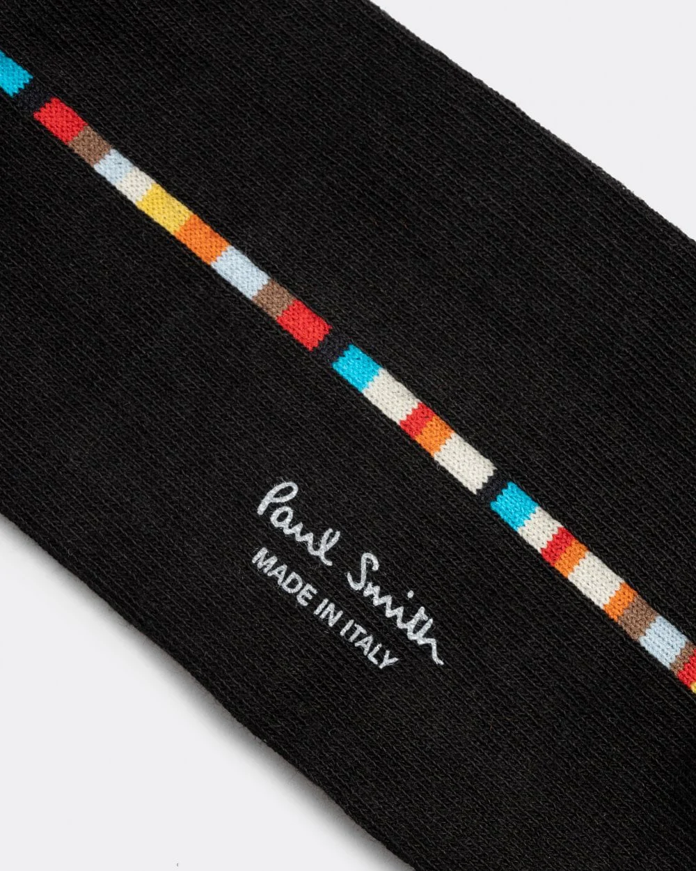 Paul Smith Vittore Mens Signature Stripe Socks - 79 Black - Image 2