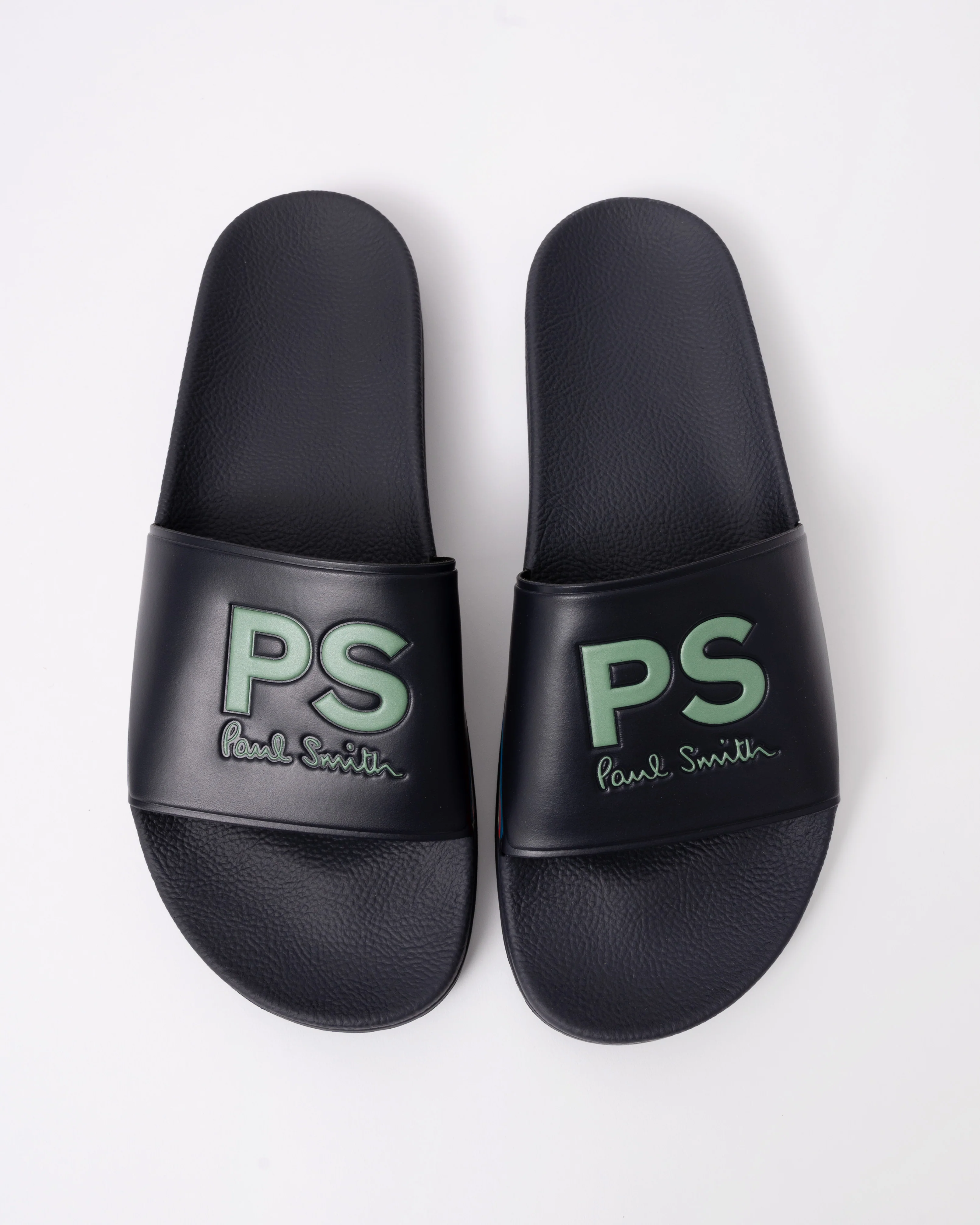 Paul Smith Zed Sports Stripe Mens Slides - 49 Navy - Image 2