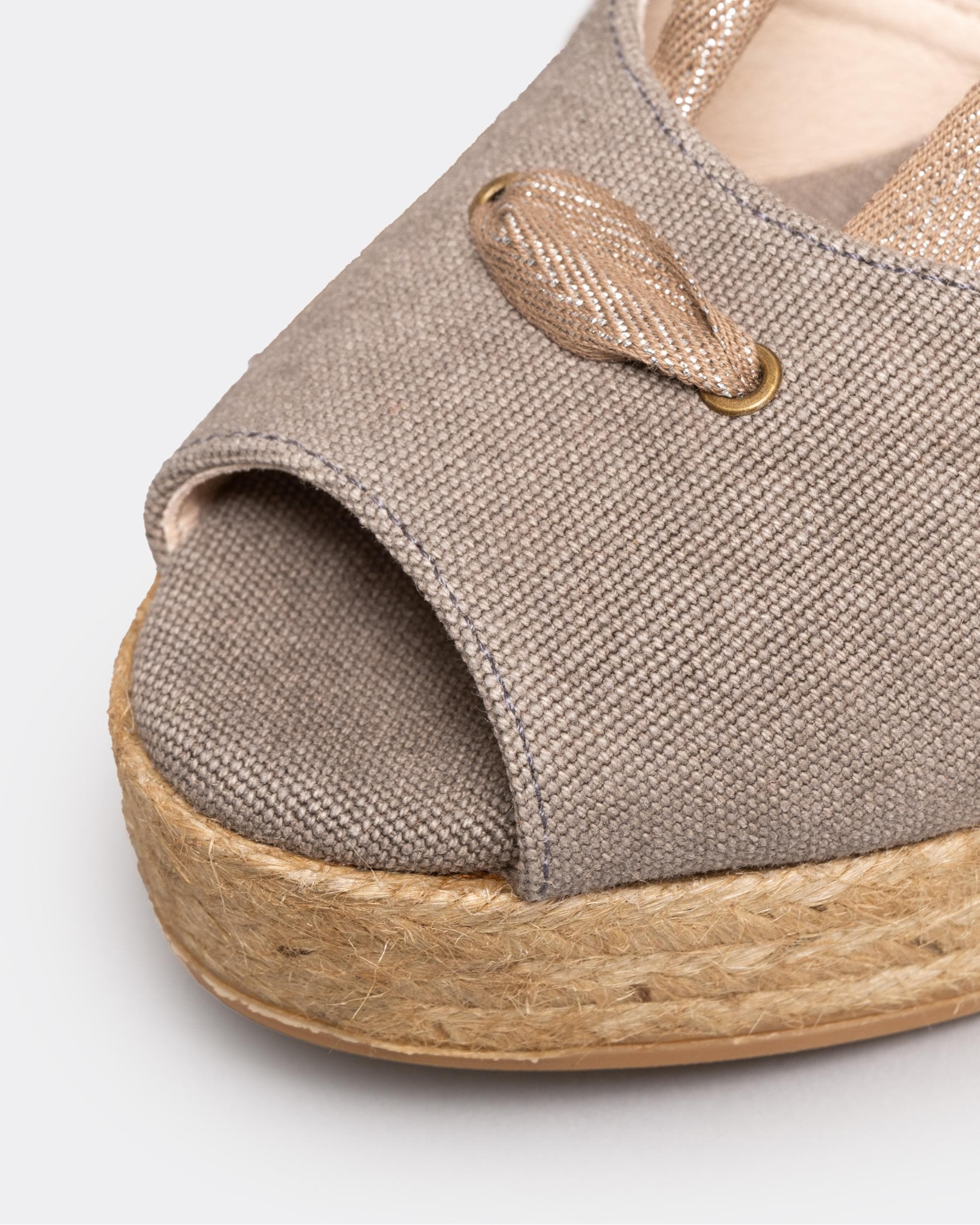 Penelope Chilvers Womens High Catalina Atelier Linen Espadrille - Image 2