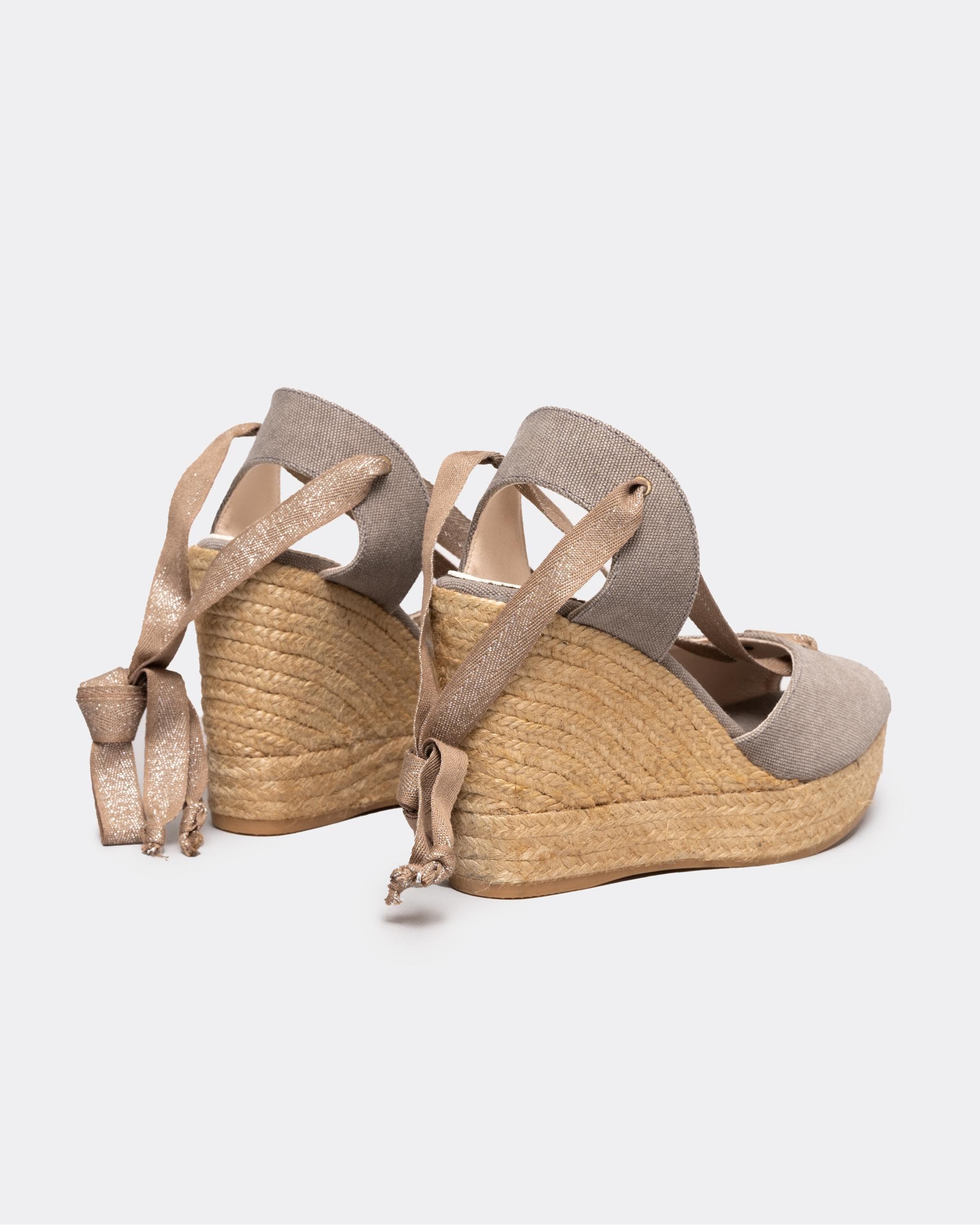 Penelope Chilvers Womens High Catalina Atelier Linen Espadrille - Image 4