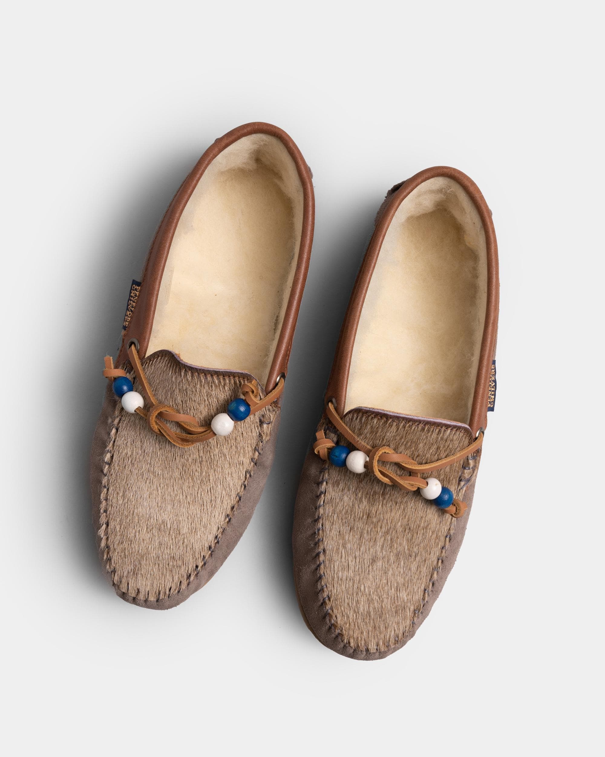 Penelope Chilvers Womens Moccasin Pony Wool- Lined Slipper - Image 5