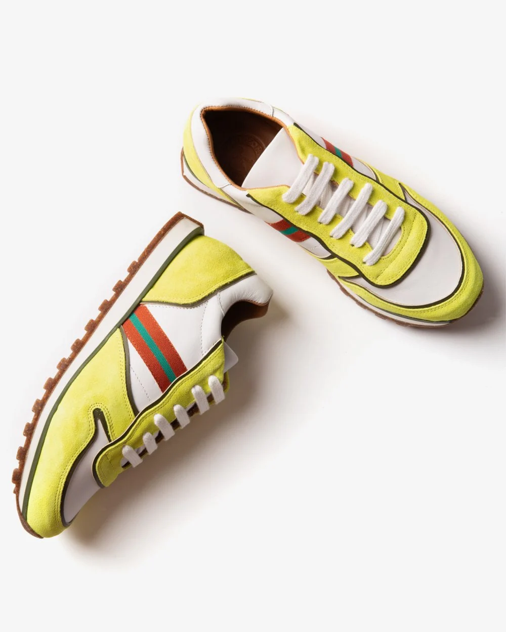 Penelope Chilvers Womens Studio Neon Suede/Leather Trainer - Image 3