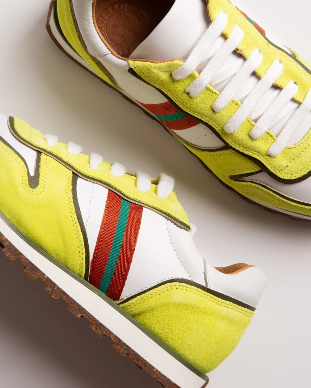 Penelope Chilvers Womens Studio Neon Suede/Leather Trainer - Image 4
