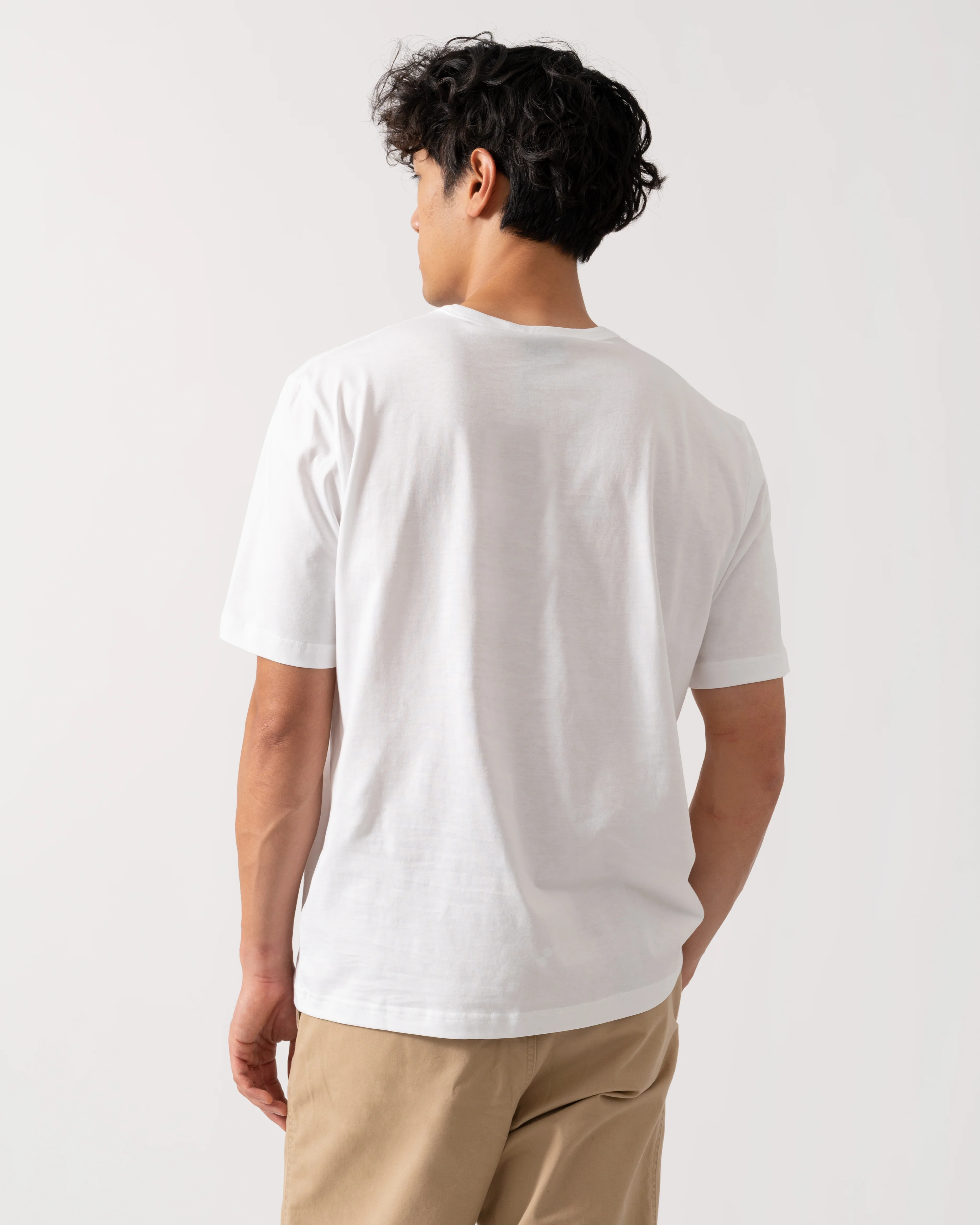 PS Paul Smith Mens Casual Fit Multicolour Text T-Shirt - 01 White - Image 4